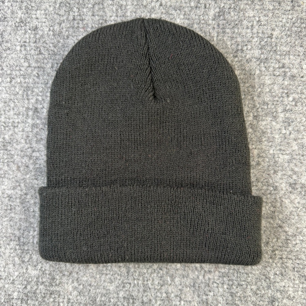Carhartt Ribbed Knit Cuffed Beanie Toddler Logo Patch OS Black - Picture 3 of 7
